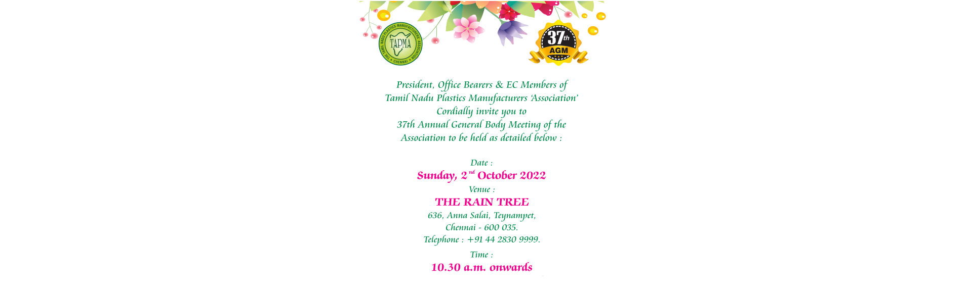 The Tamil Nadu Plastics Mfrs' Association